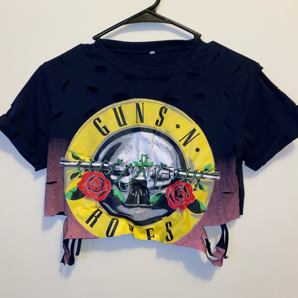 Guns N Roses Crop top